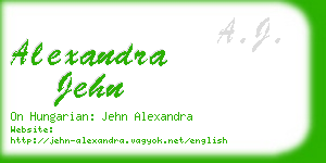 alexandra jehn business card